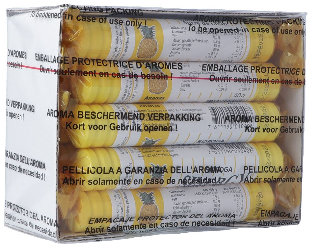SINERGY Traubenzucker<br>15 × 40 g, Ananas