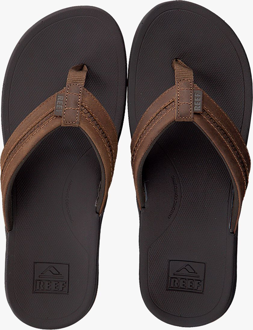 REEF bruine reef teenslippers ortho bounce coast men