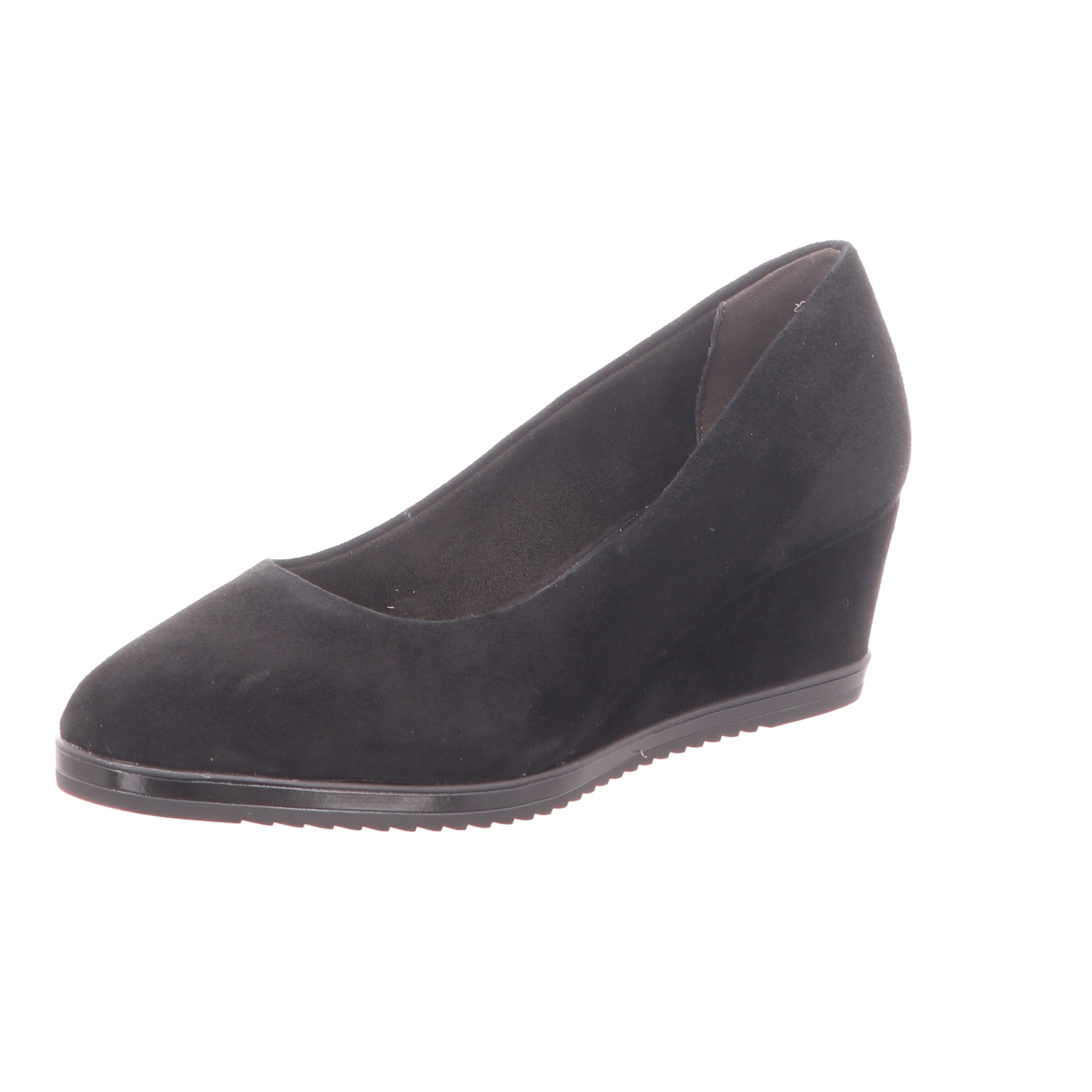 Tamaris Damen-Leder-Pumps Schwarz