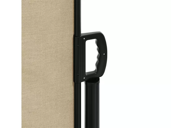 Auvent latéral rétractable beige 140x1200 cm