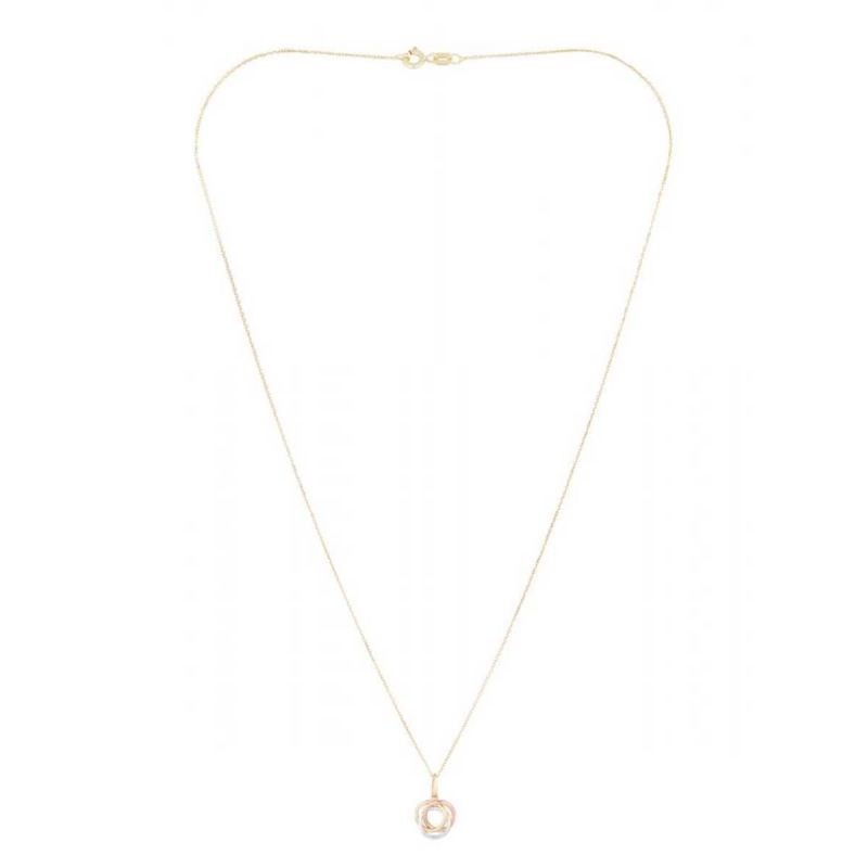 Pendentif Or Tricolore