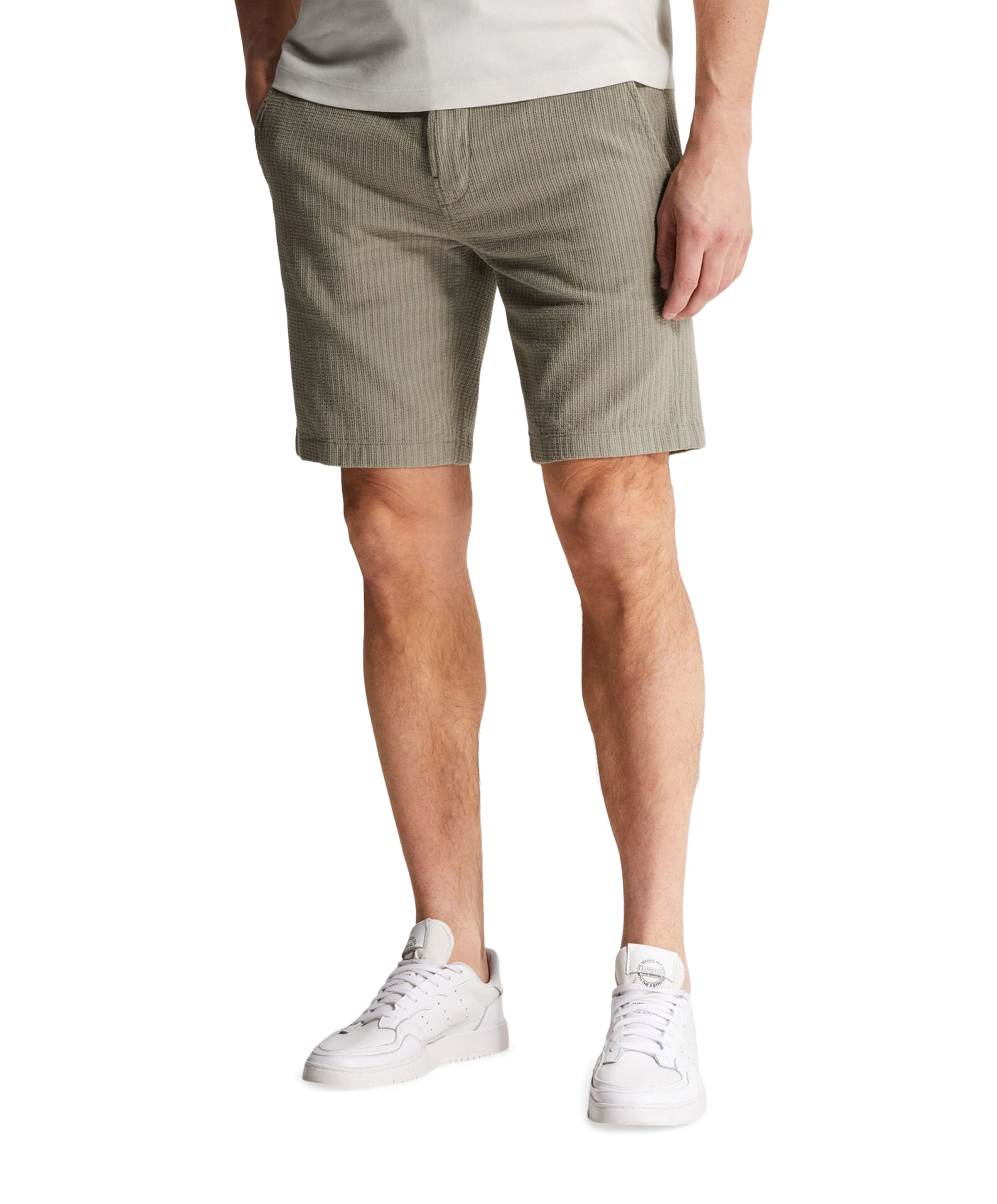 Cast Iron CHINO SHORTS STRUCTURE heren korte broek bruin
