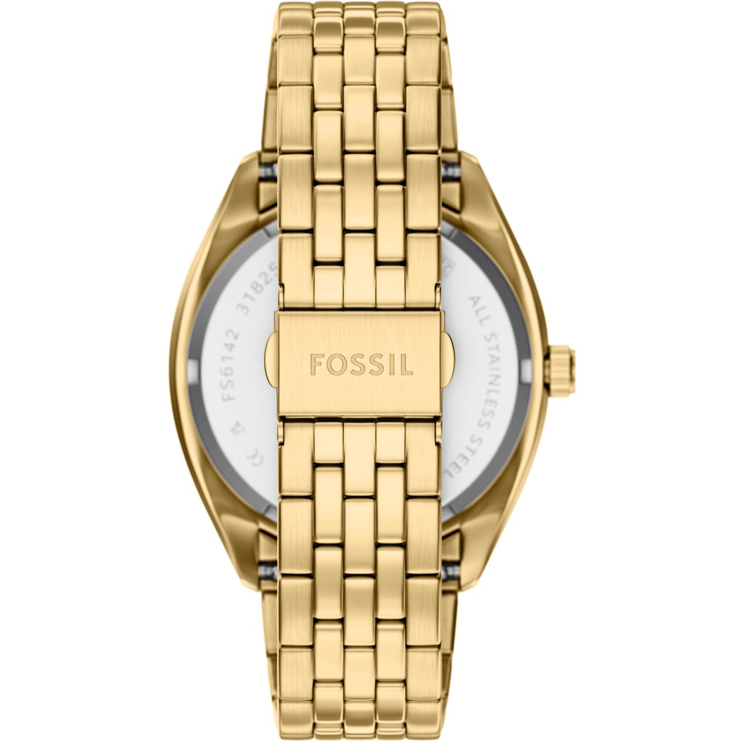 Fossil Campbell Day Date Goldig / Grün