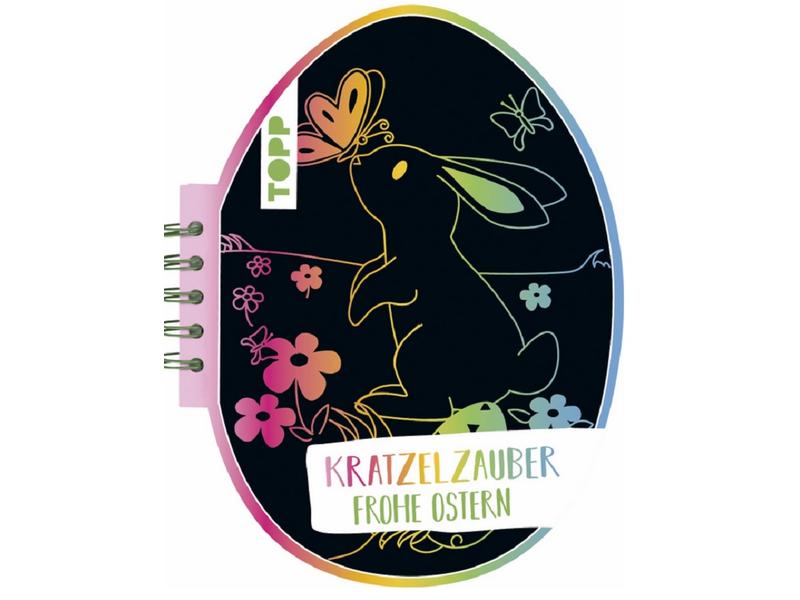 Frechverlag Bastelbuch Kratzelzauber Ostern Malbuch zum Kratzen