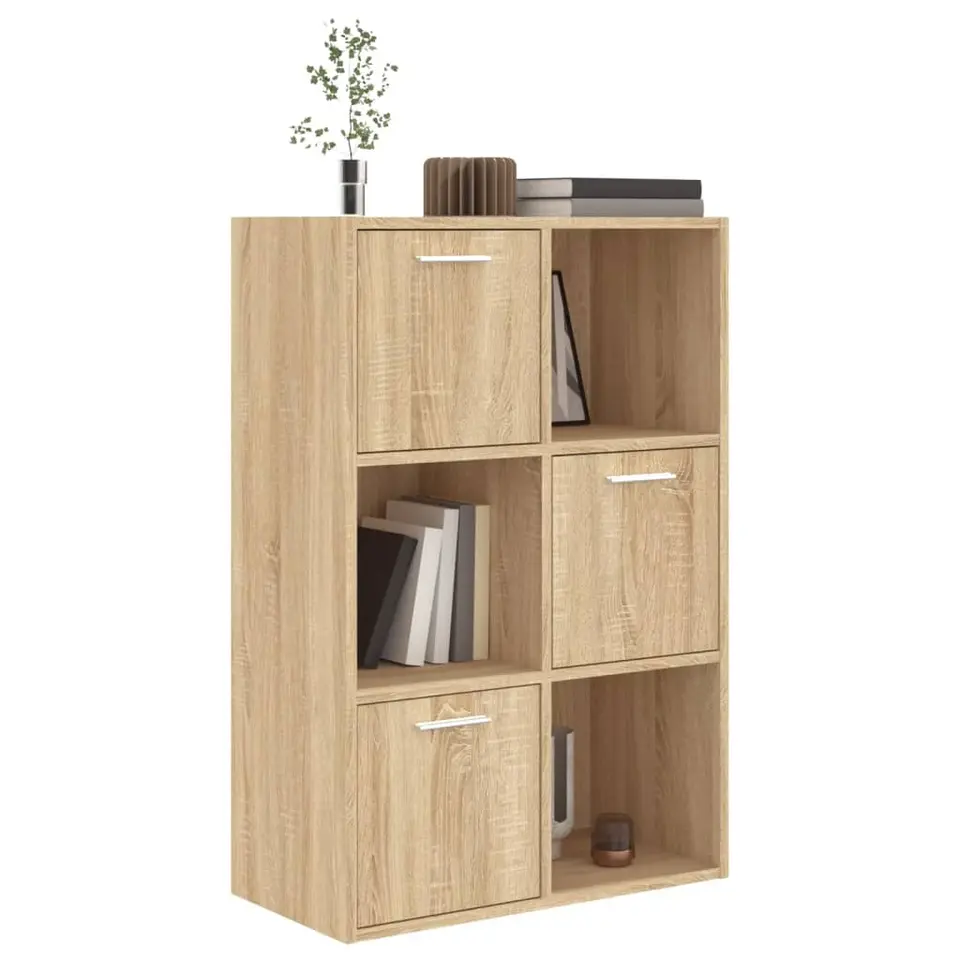 vidaXL - Opbergkast - Bruin - Bewerkt hout