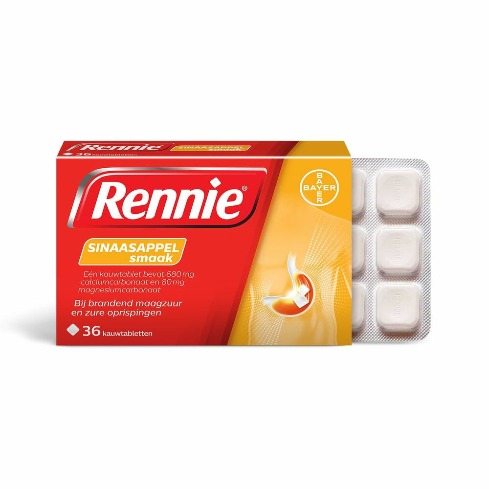 Rennie Sinaasappel 36 tabletten
