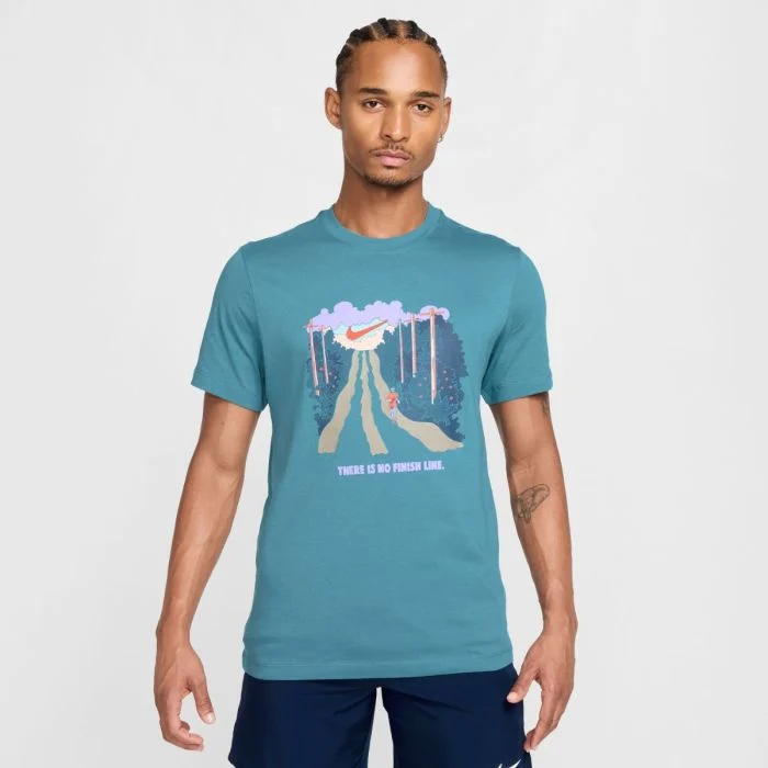 Nike Herre T-shirts Run IYKYK SS Tee Blå