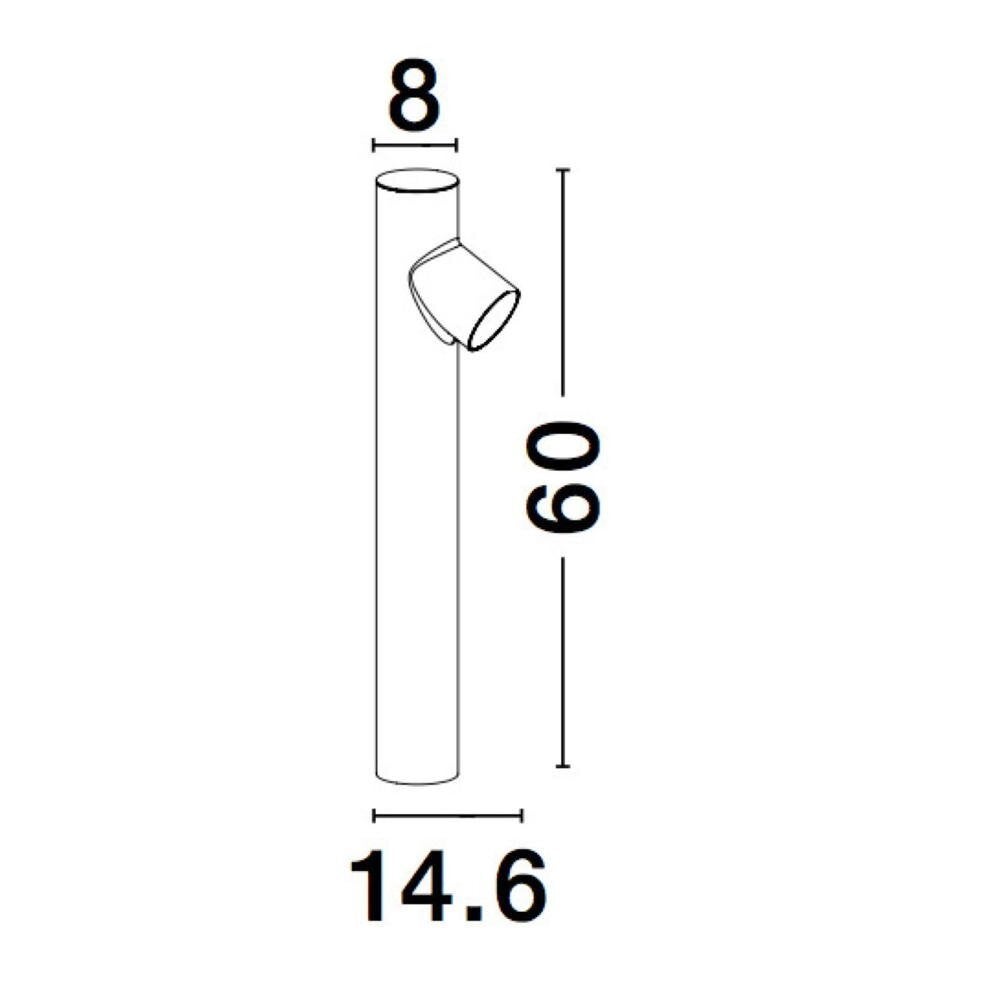 Ramo tuinpadverlichting in donkergrijs GU10 1-lichts IP65