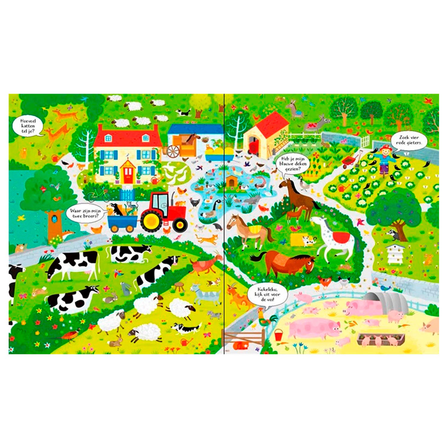 Op de Boerderij Boek en Puzzel