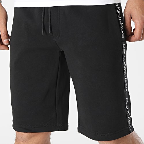 Short Jogging A Bandes 3254 Noir