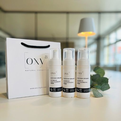 oxy8 Naturkosmetik INTENSIVE FACE CLEANSING FOAM - Reinigungsschaum - Sparset 3er Packung