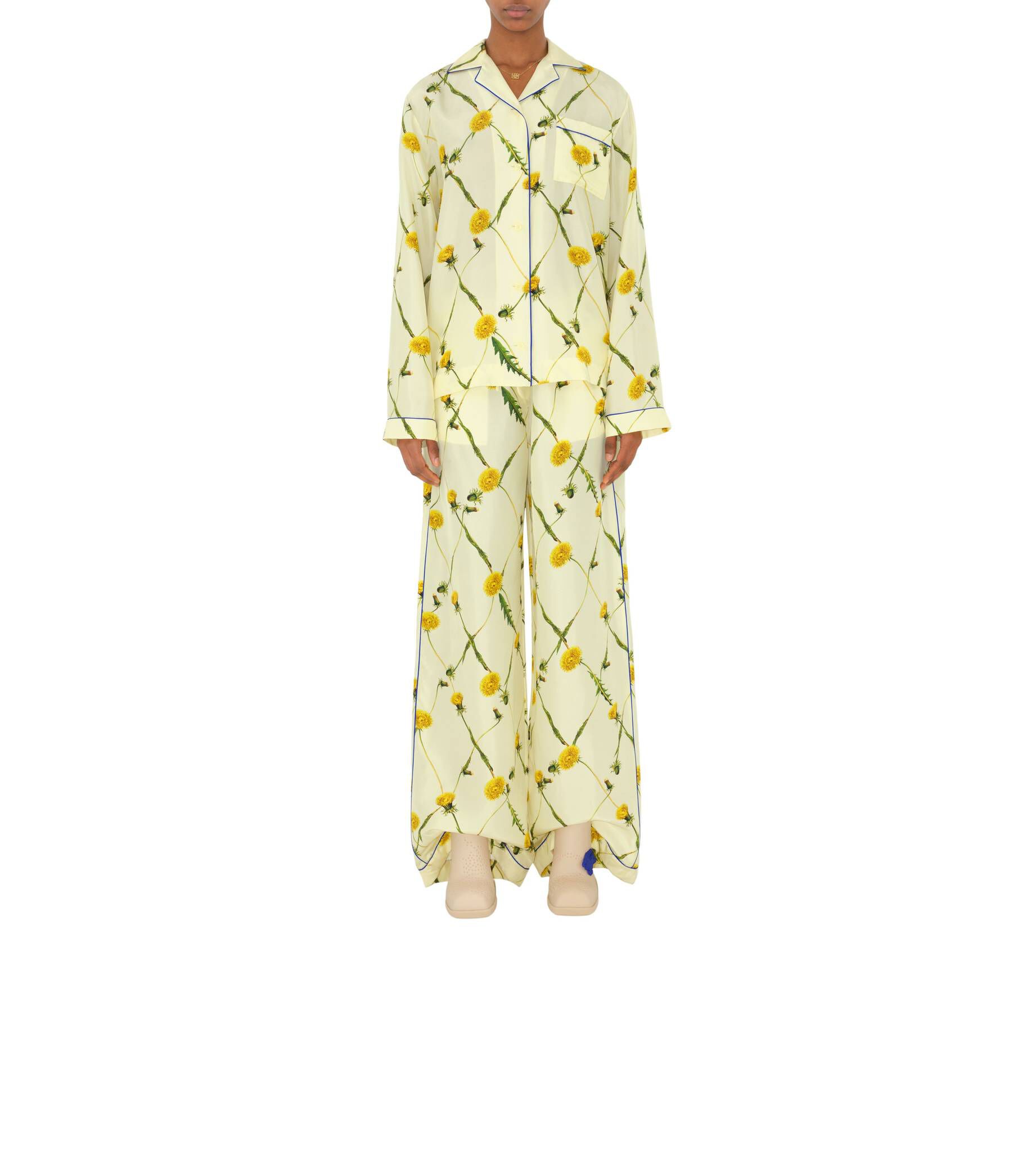 Burberry| Damen Pyjama-Bluse aus Seide Langarm