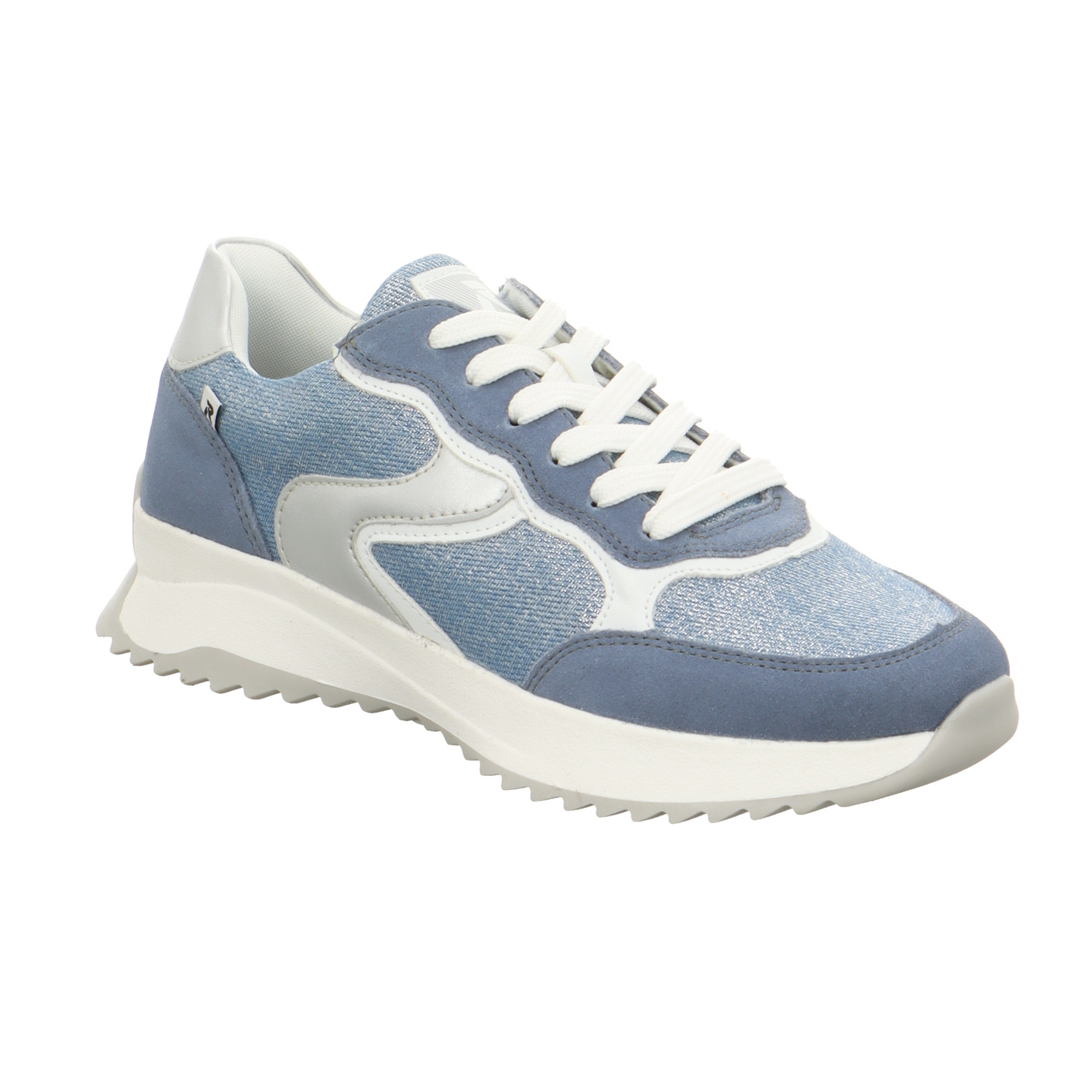 Schnürschuh blau