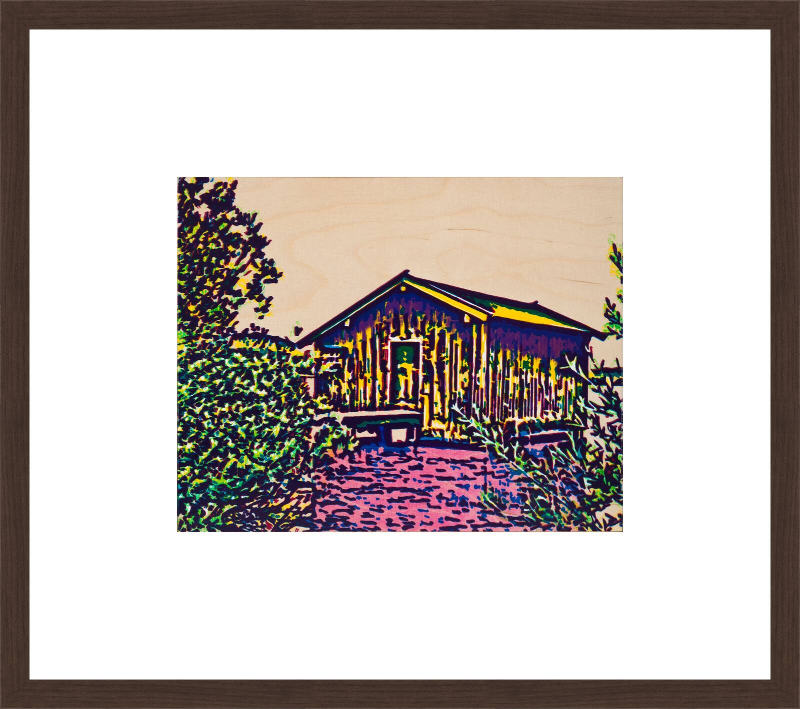 yellow paradise house by Harald Klemm - Limited Edition. Edition of: 100. Signed.