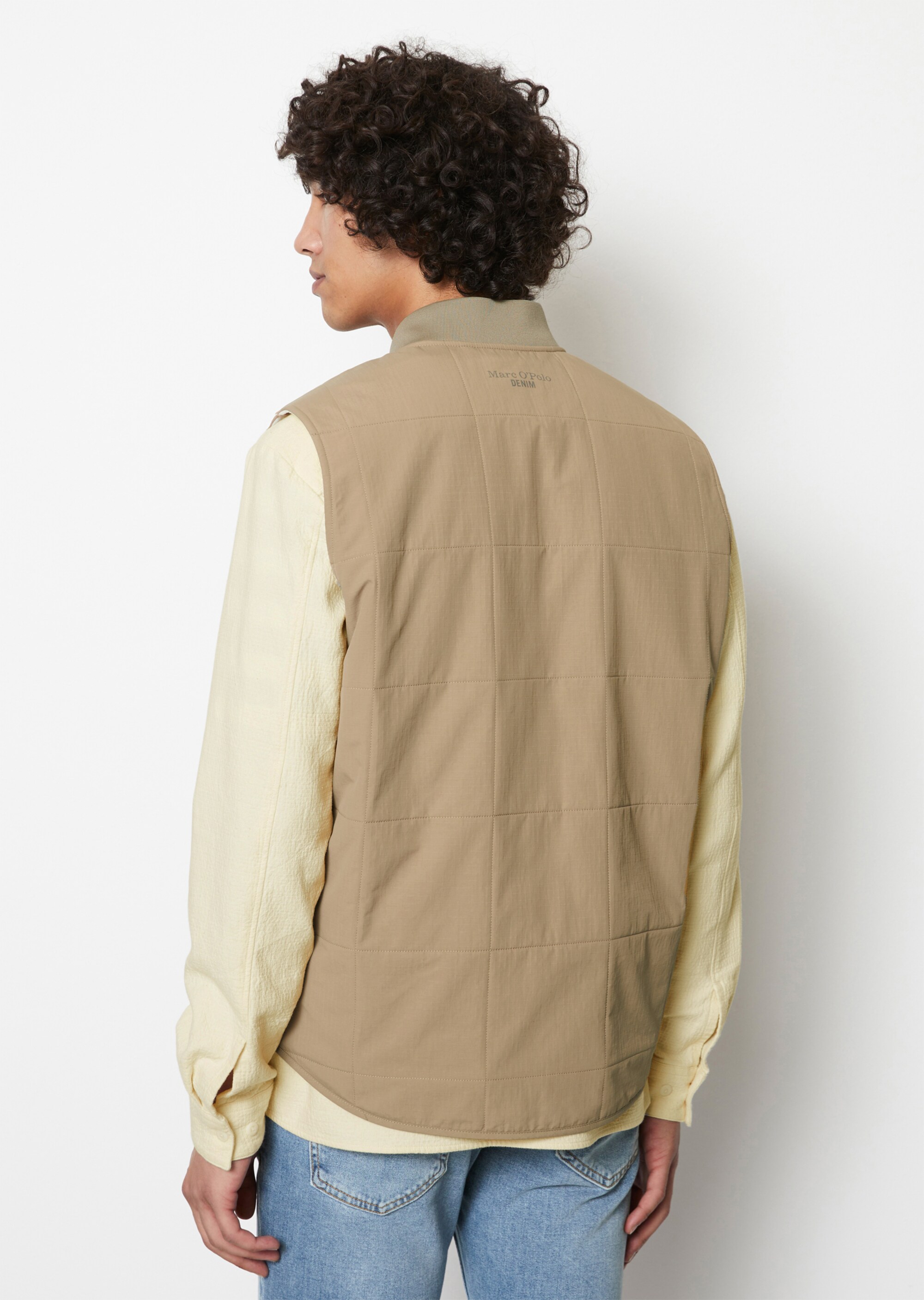 Outdoor-Weste mit flauschigem Futter und Wattierung