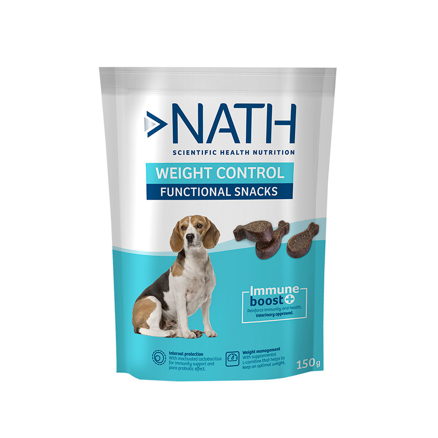 Petiscos Nath para controle de peso em cães