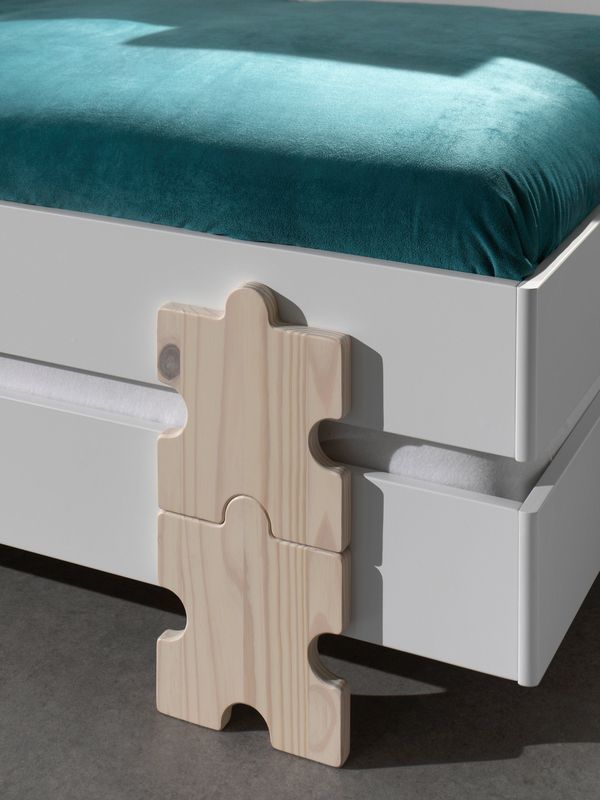 Vipack - Modulo - Bed - Wit - 3 Stuks - Stapelbaar