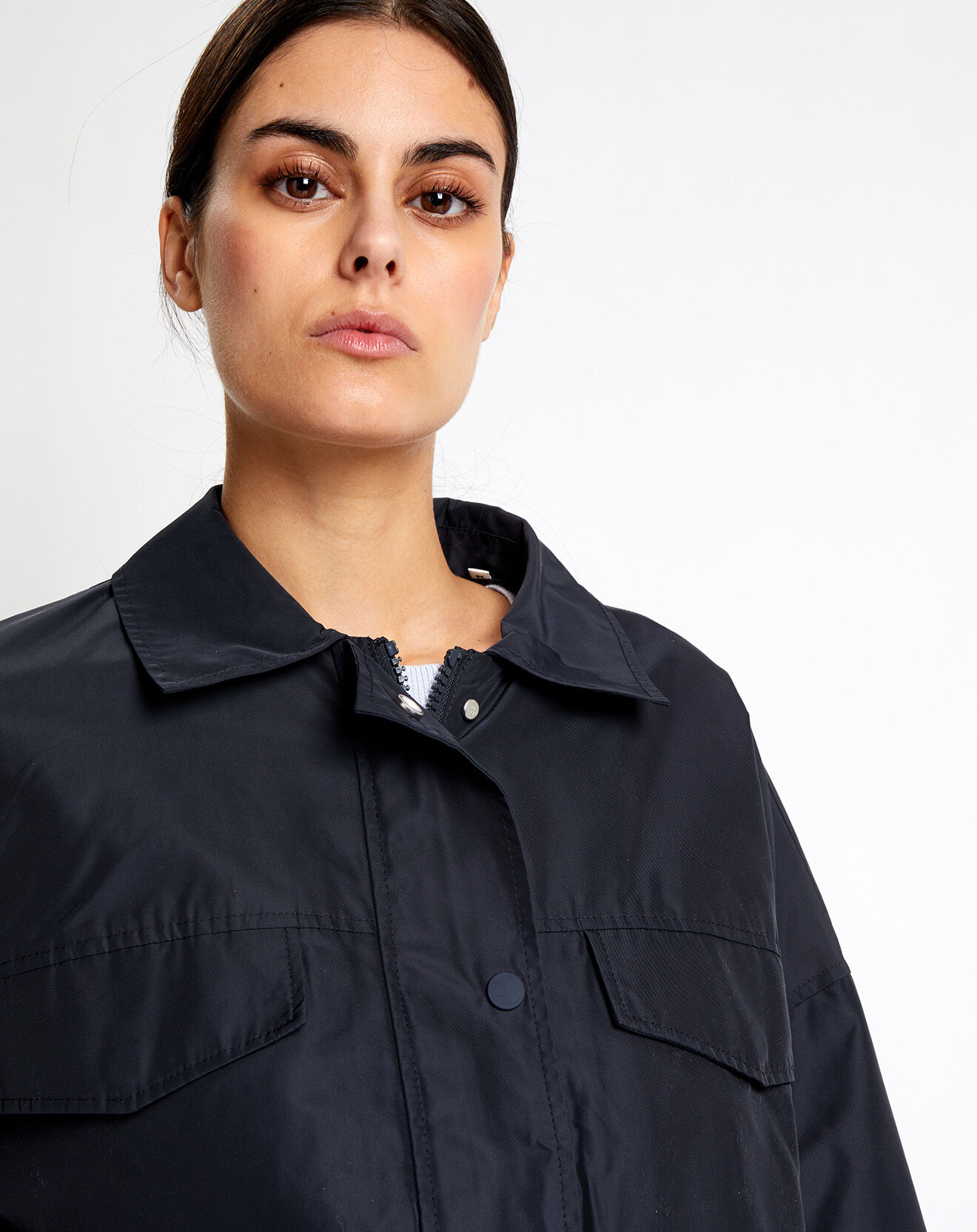 Marc O'Polo Blouson Court Zippé bleu marine