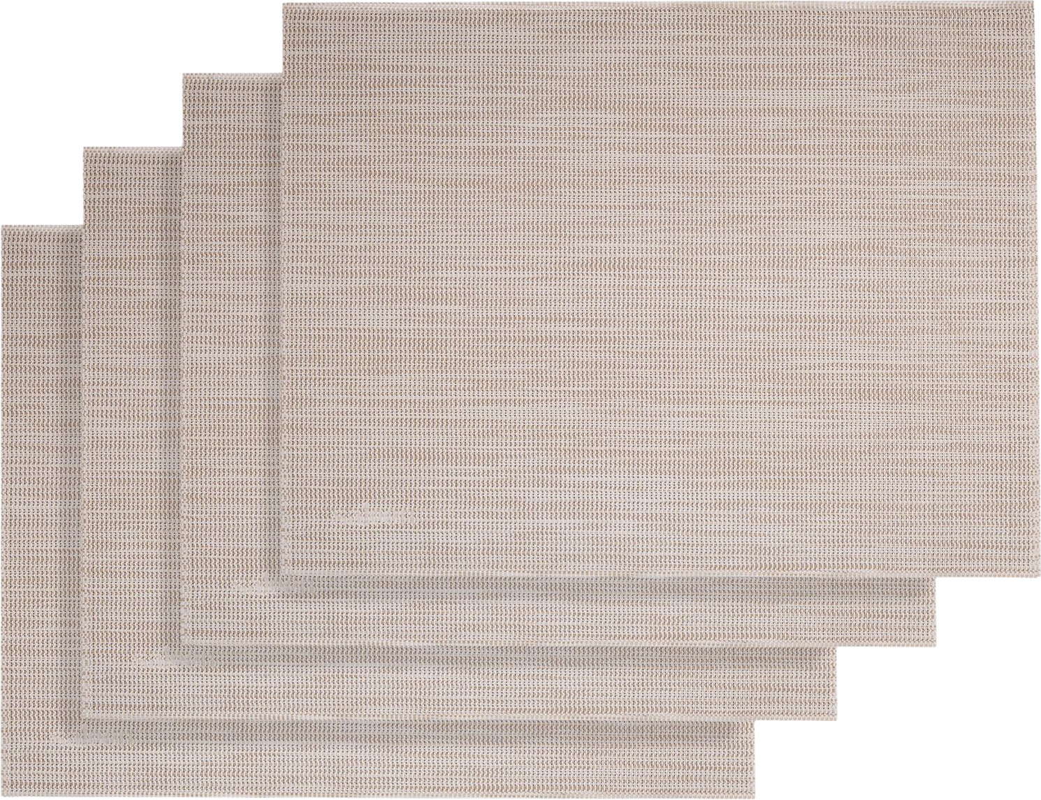 Westmark Uni Tischset 4 Stück 42 x 32 cm beige weiß