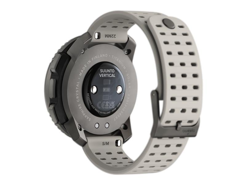 SUUNTO Sportuhr Vertical Titanium Solar Sand Abenteuer-Uhr für Outdoor-Expeditionen mit Solarladung