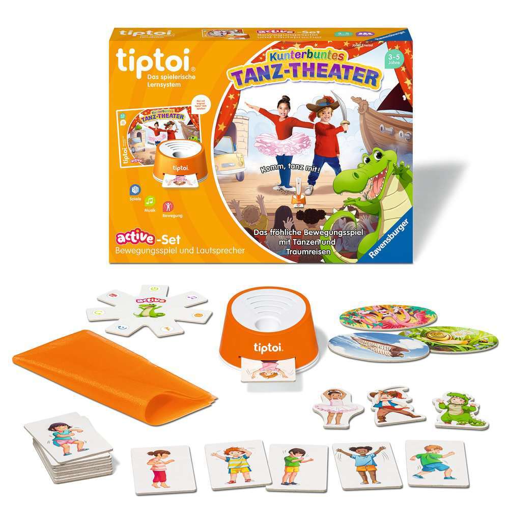 Ravensburger Spiel tiptoi® ACTIVE Set Kunterbuntes Tanz-Theater