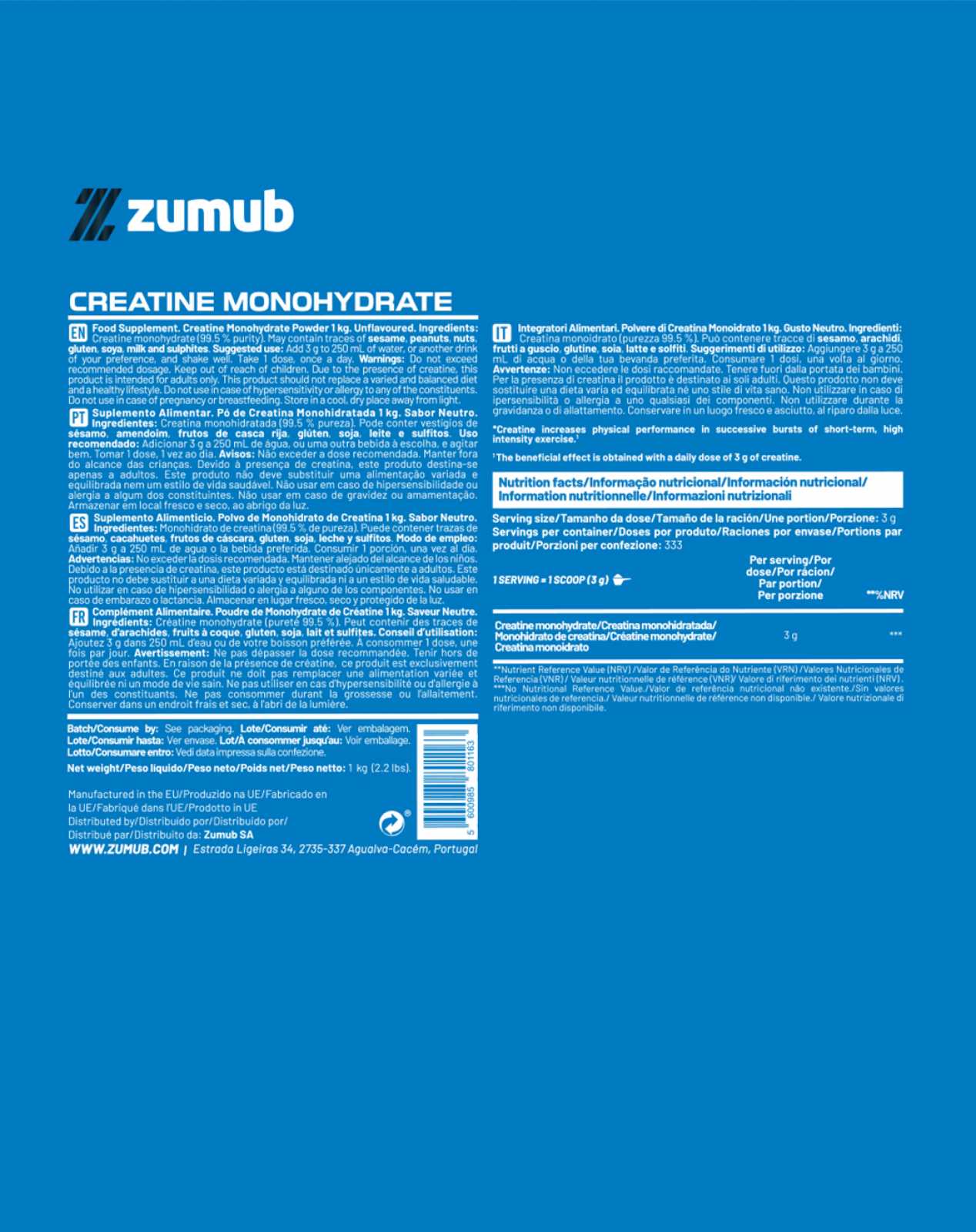 Creatina Zumub 100 g