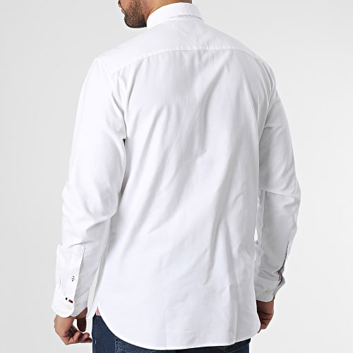 Chemise Manches Longues Heavy Oxford Solid 9167 Blanc