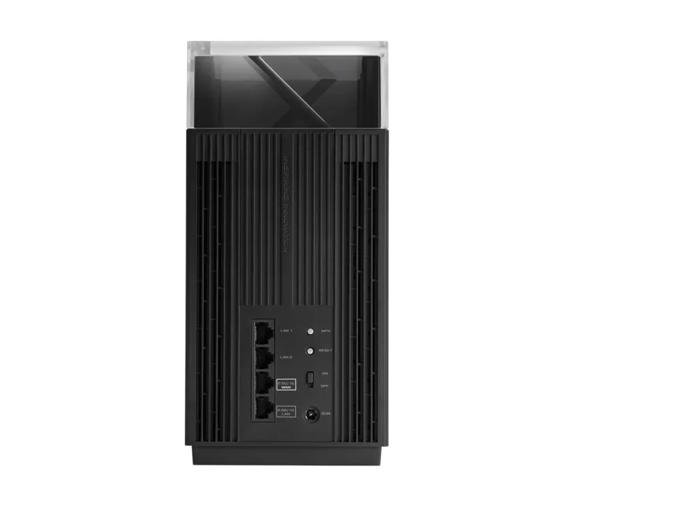 ASUS ZenWiFi Pro ET12 - 2-Pack - Wi-Fi-system (2 routere) - op til 6000 sq.ft - mesh - GigE, 2.5 GigE - Wi-Fi 6E - Multi-Band