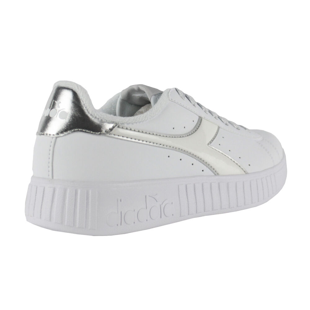 Tênis Diadora Step P C6103 Branco/Prateado