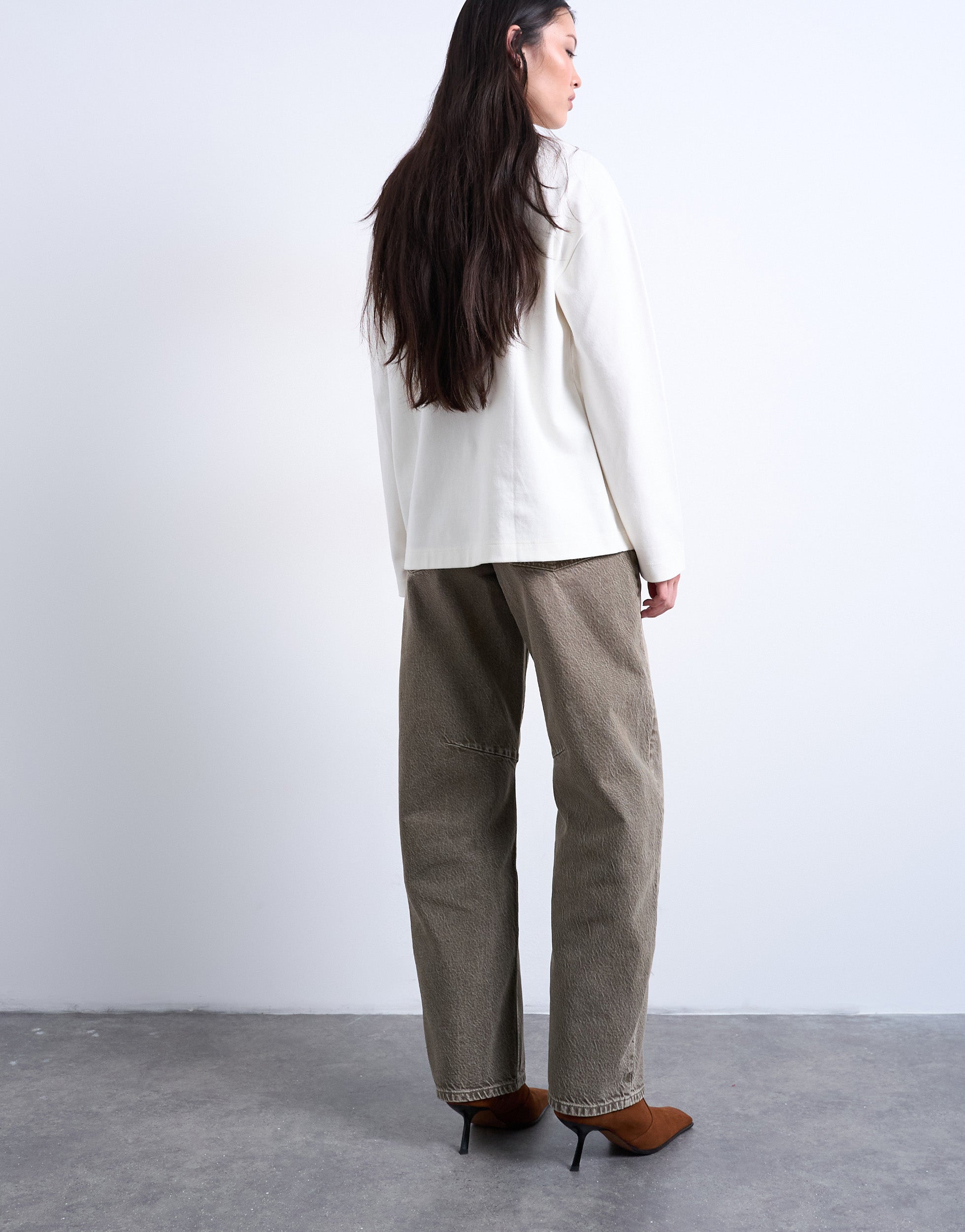 TSBARREL High waist Barrel fit Jeans