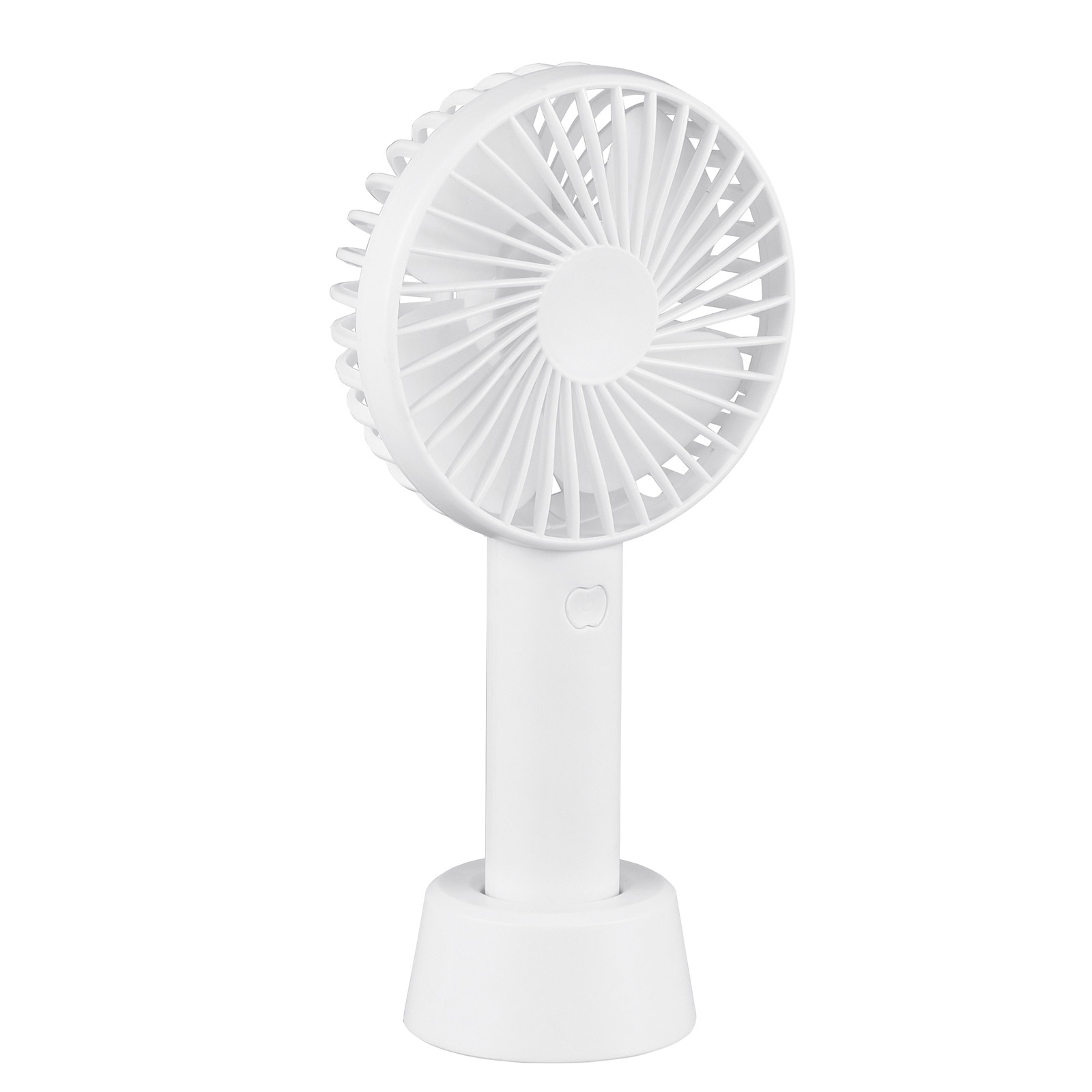 Handventilator - weiß - akkubetrieben - mit Standfuß