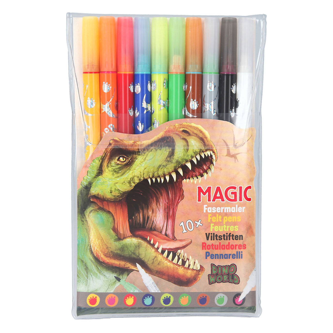 Dino World Duo Magische Dubbele Stiften, 10st.