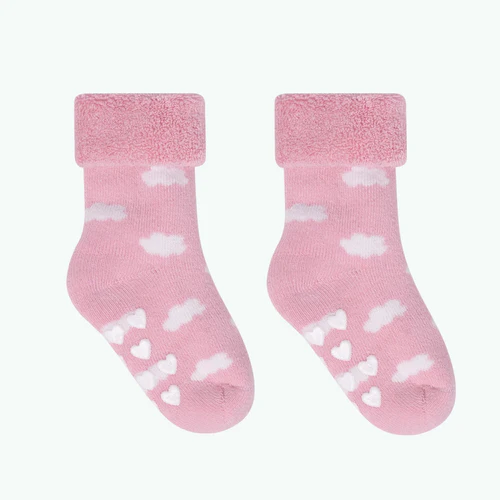 Chaussettes Dans les nuages - Pack de chaussettes bébé rose