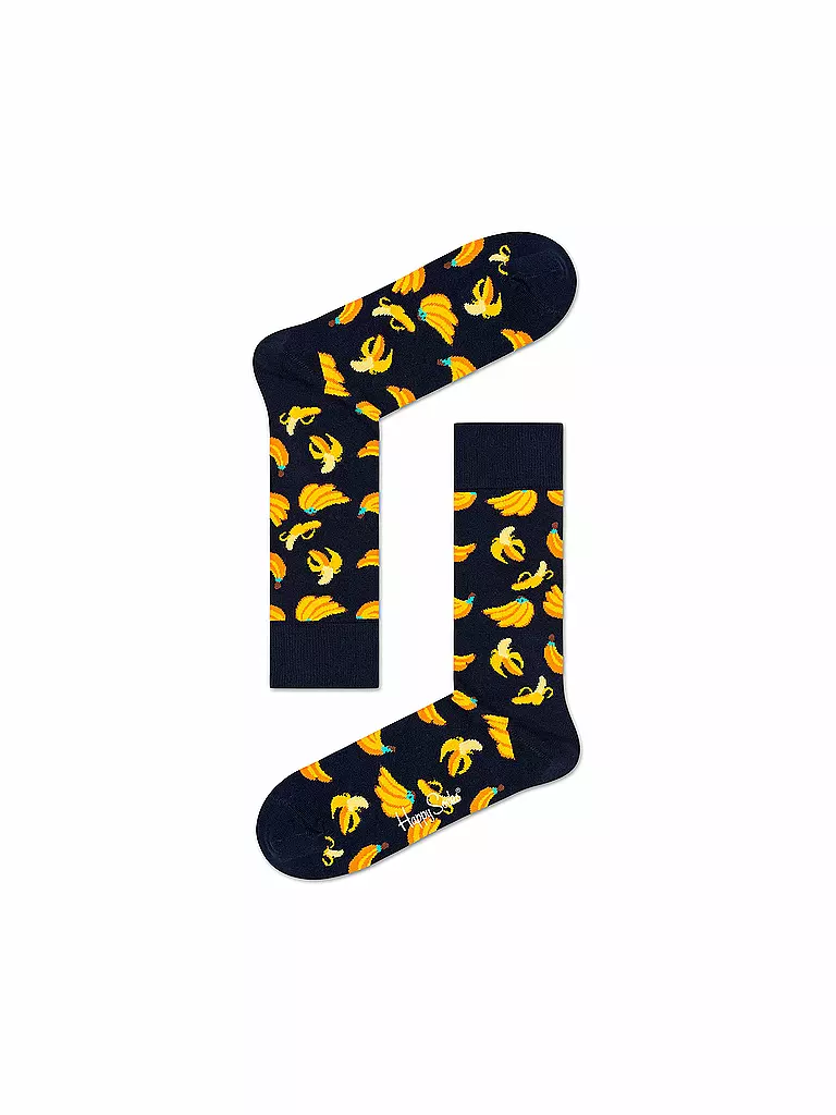 HAPPY SOCKS Damen Socken BANANA 36-40 dark blue / navy dunkelblau