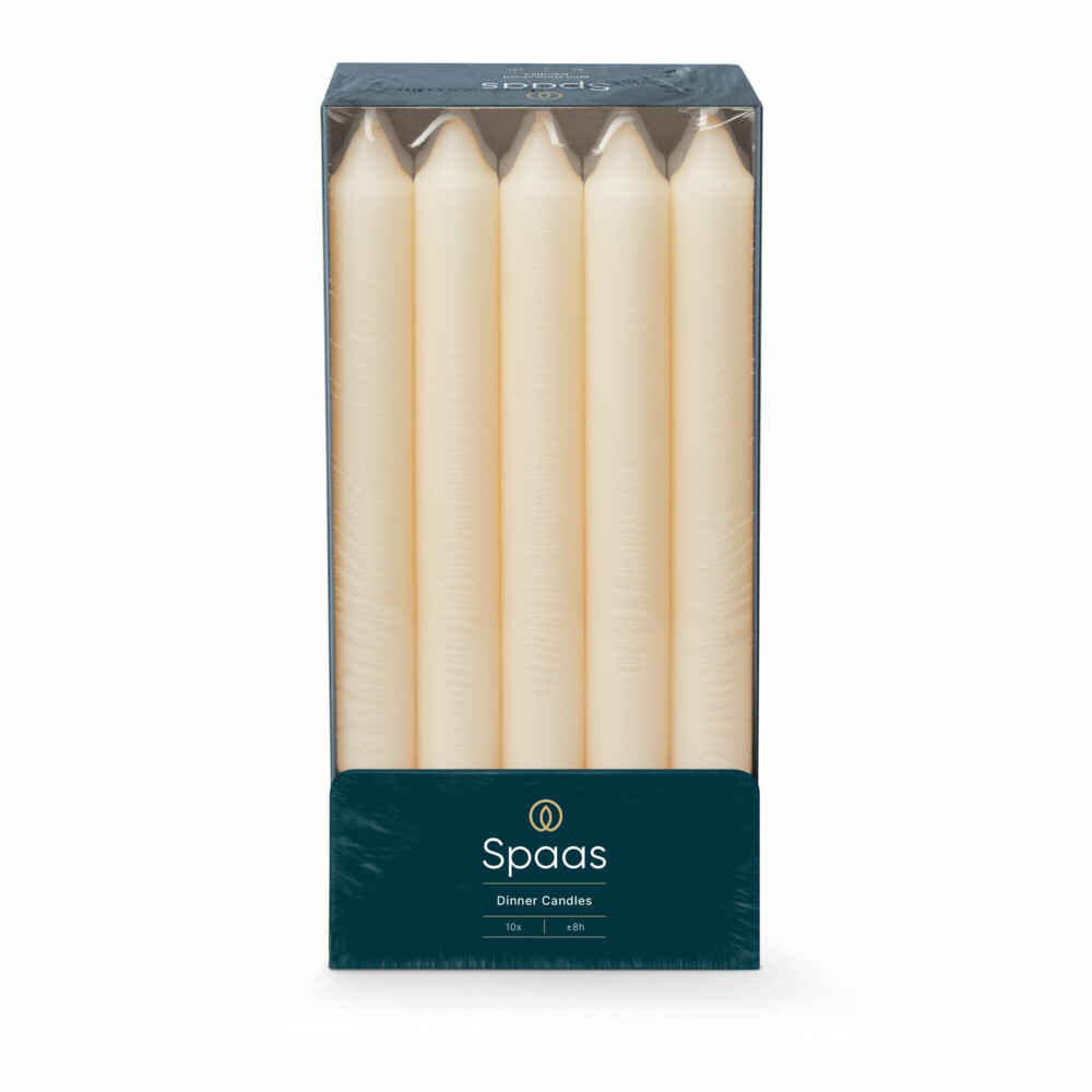 SPAAS Huishoudkaars Ivoor 21/240 mm ± 8 branduren10 stuks