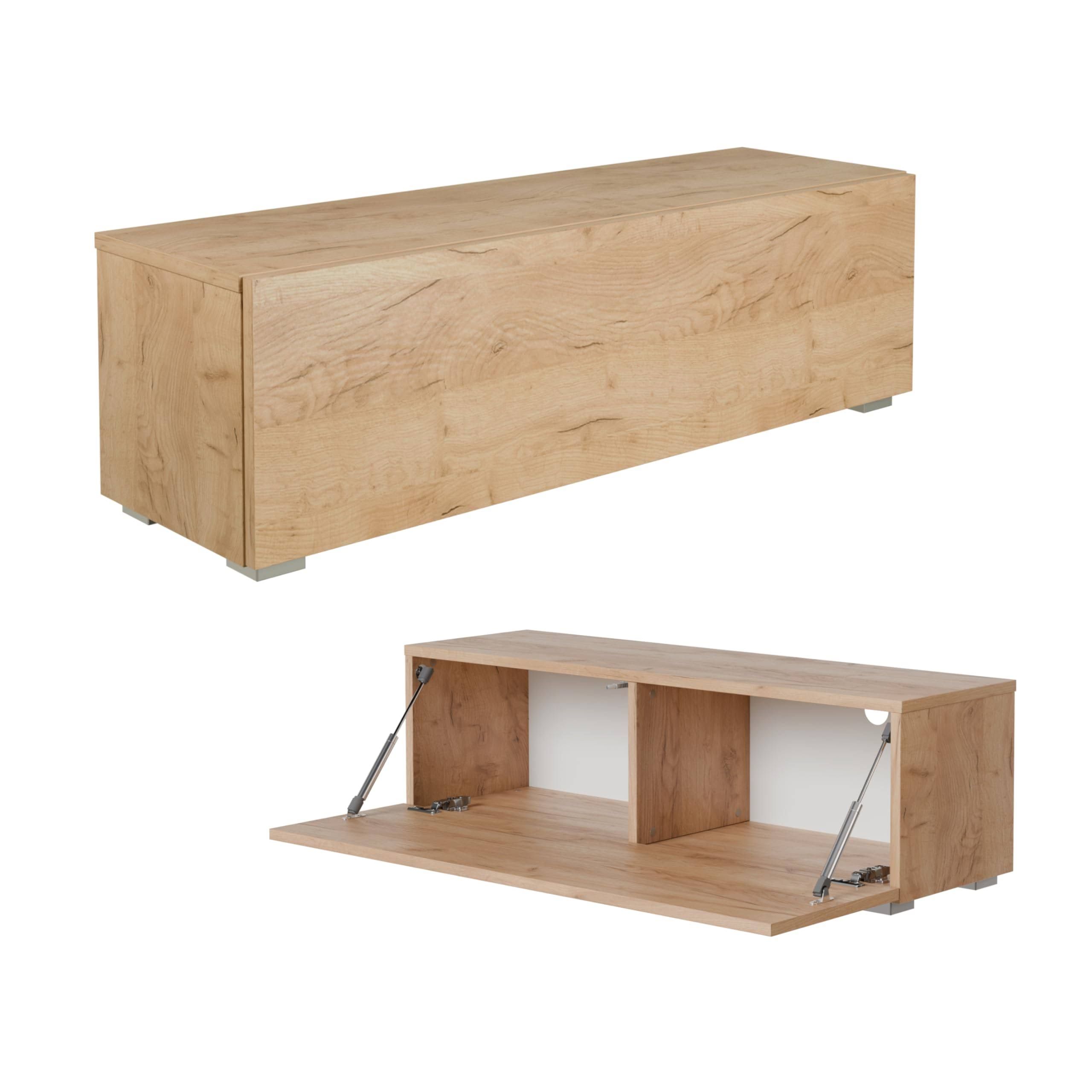 Platan Room Lowboard Fernsehschrank 105/140/160/210/280cm breit Hängend Stehend Hochglanz