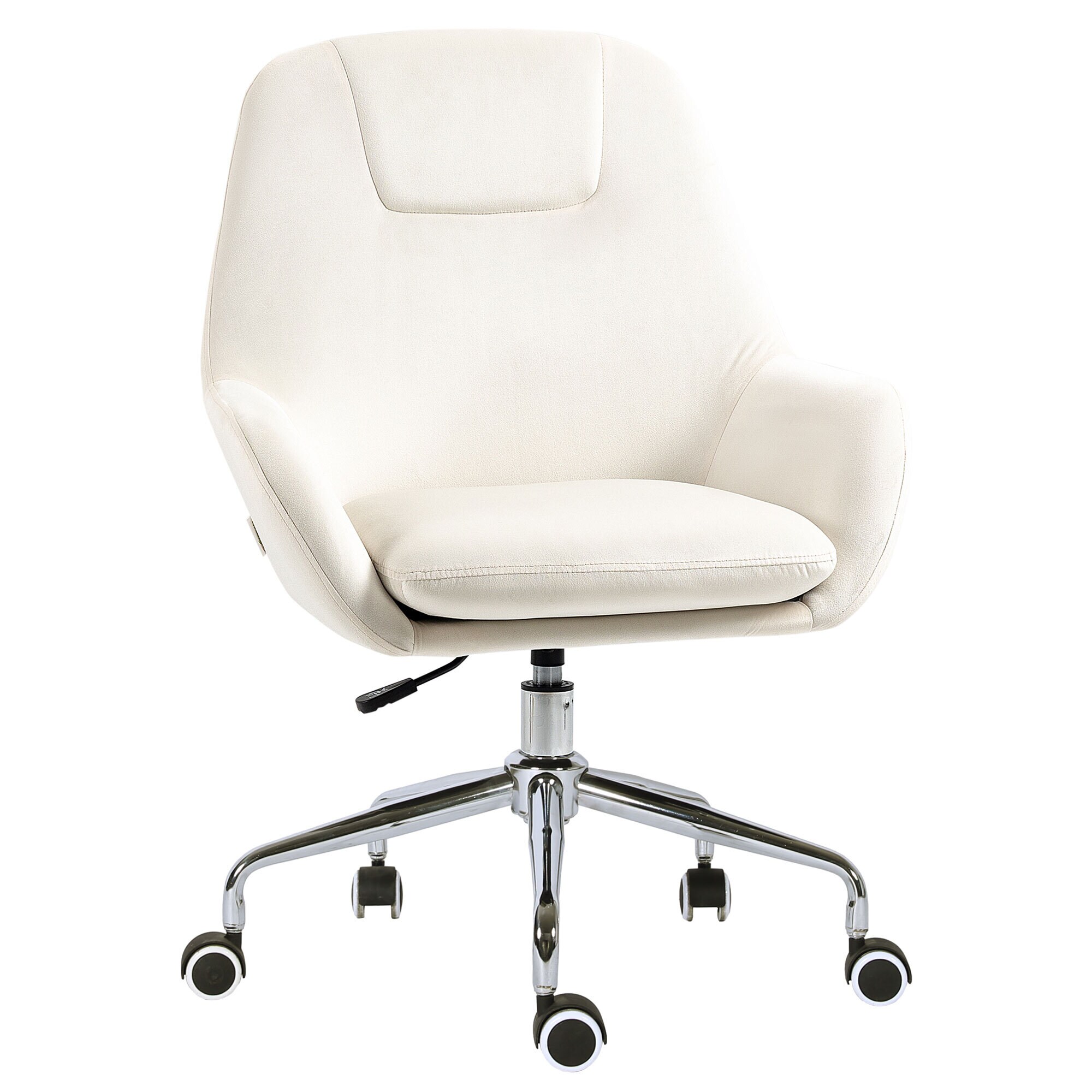 Vinsetto Bürostuhl mit Rollen weiß 65L x 66B x 97H cm
