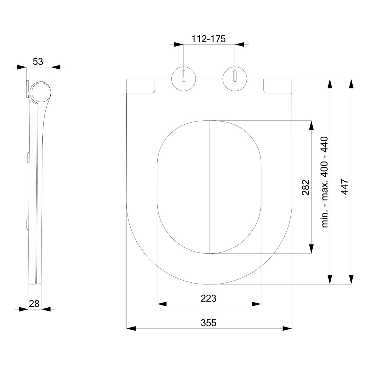 Sapho Avva toiletzitting softclose latte mat