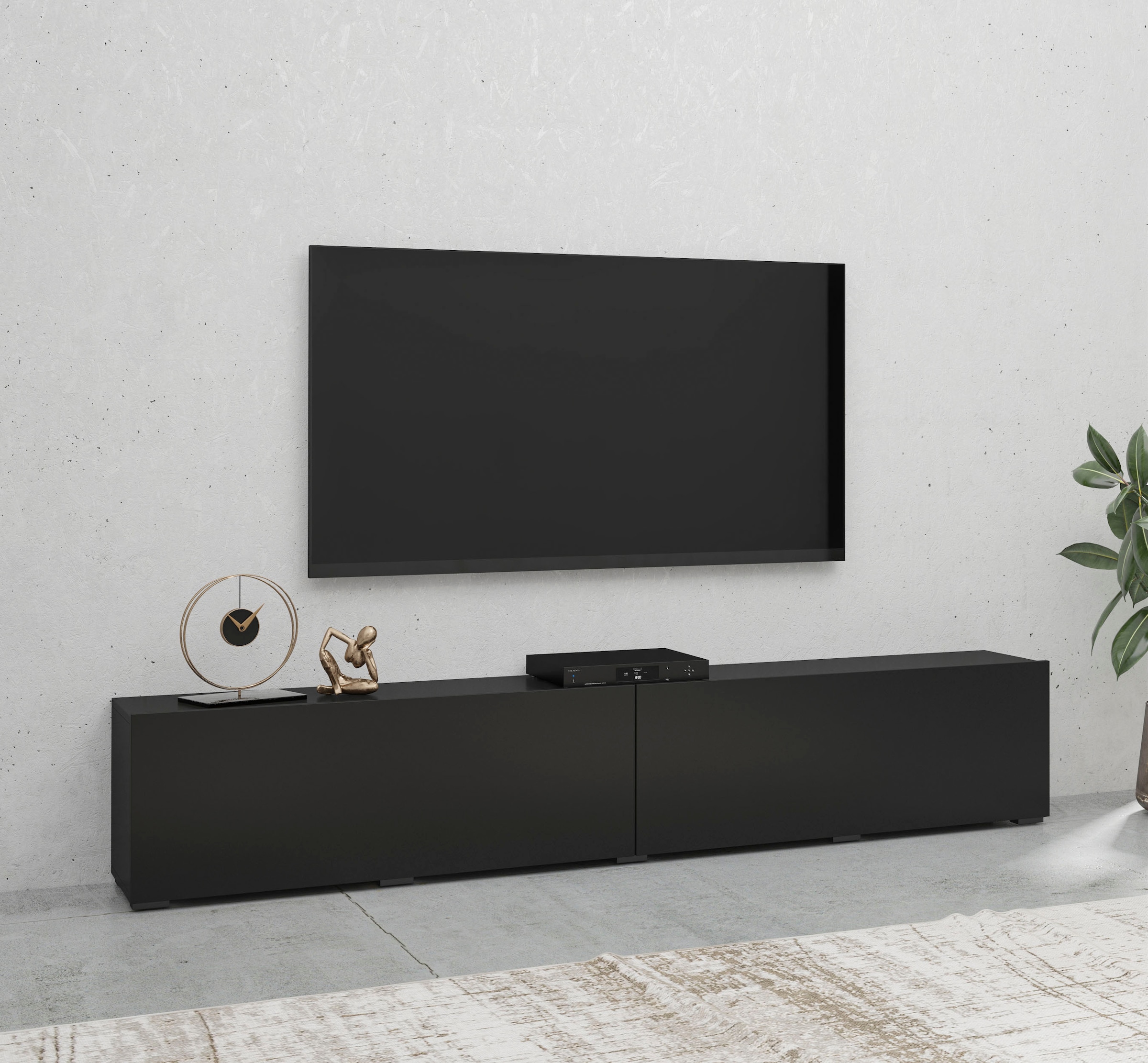 INOSIGN Lowboard »Ava, Breite 180 cm, hängend und stehend montierbar« moderne grifflose TV-Kommode, TV-Schrank, TV-Board