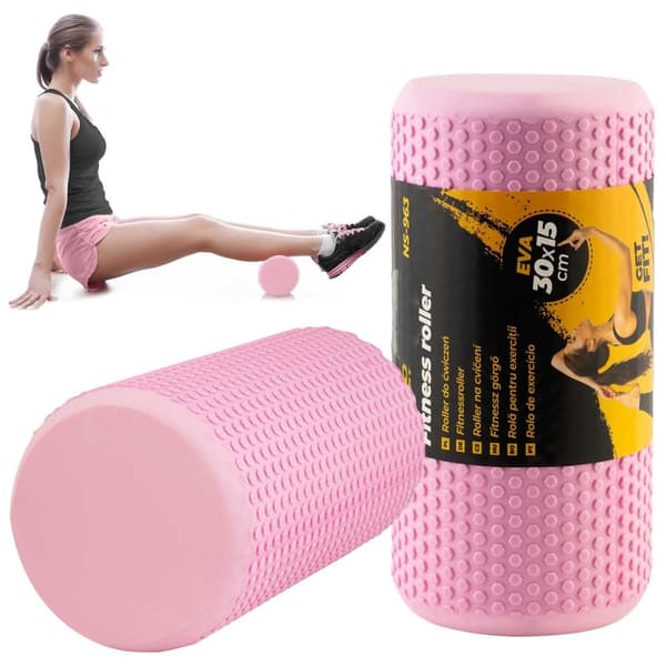 Treningsrulle i EVA-skum, Rosa - NS-963