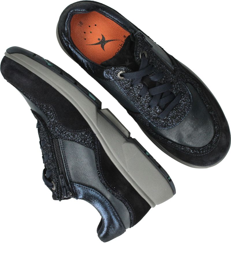 Xsensible Lima Stretchwalker Sneakers Blauw Dames