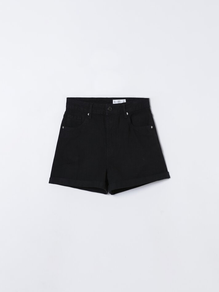 Shorts jeans estilo mom - Marengo