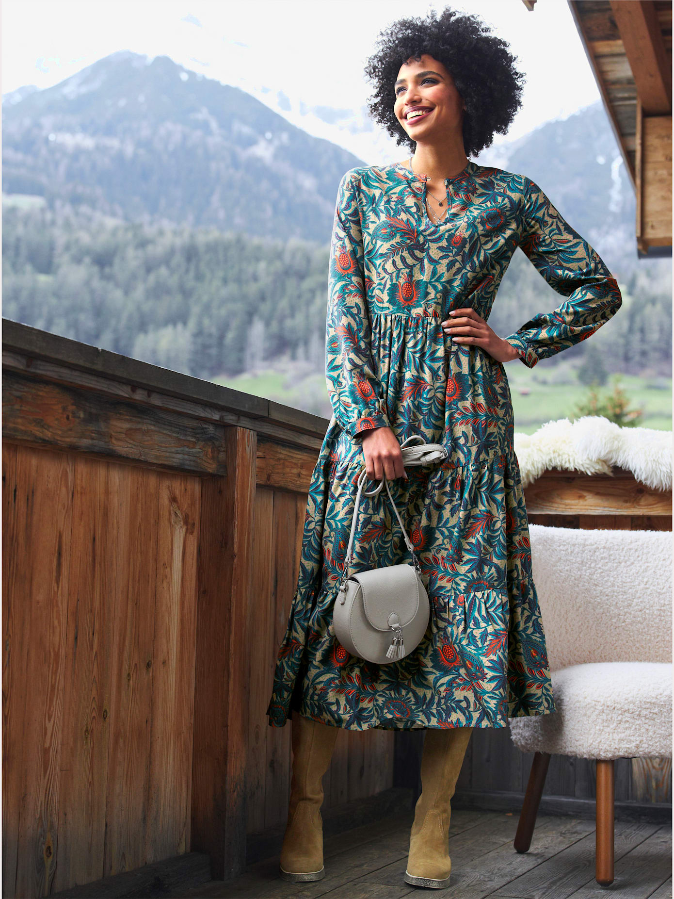 Robe imprimée qualité tissée