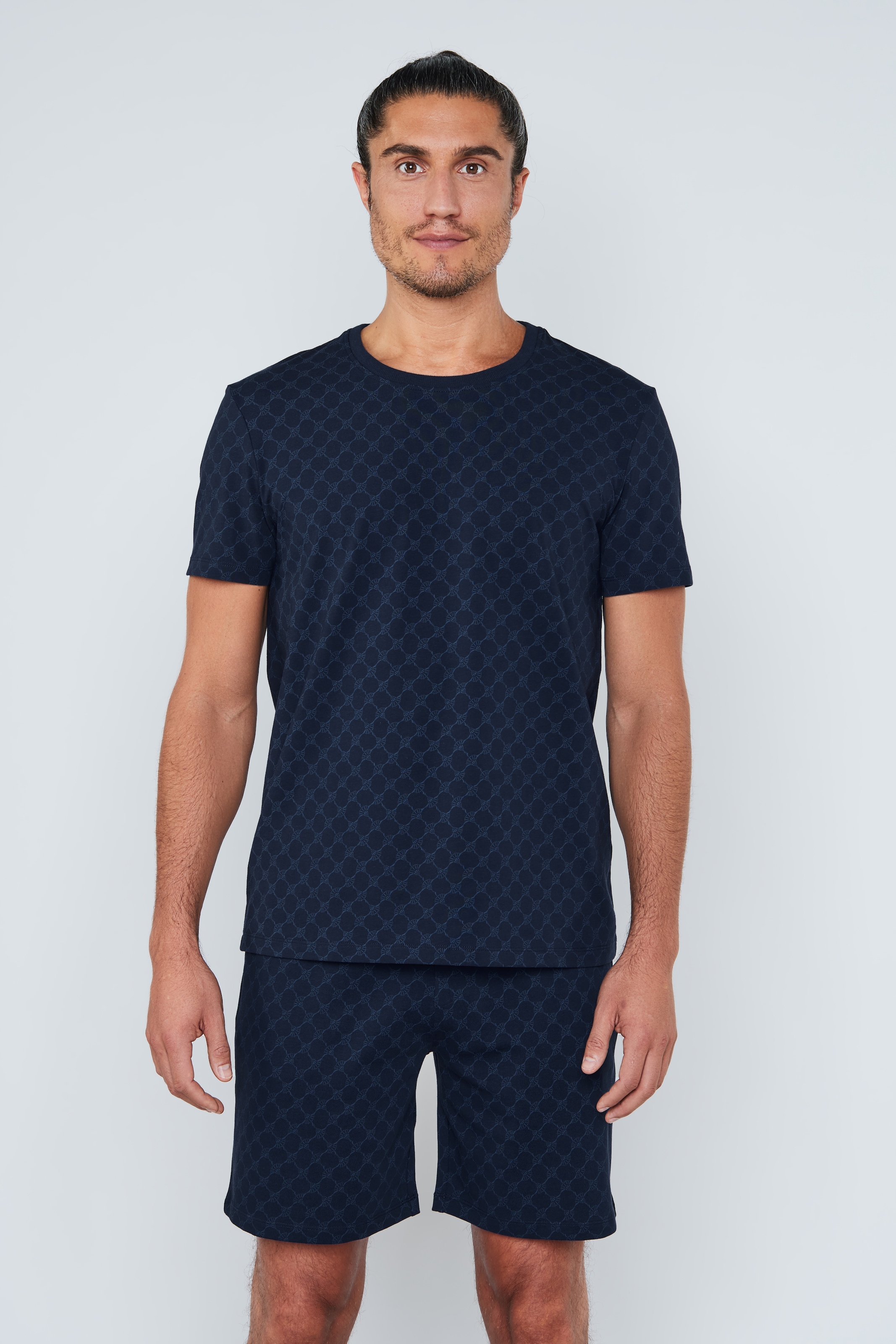 JOOP! T-Shirt »Leisure«, mit Cornflower-Alloverprint, Regular Fit, kurzärmelig
