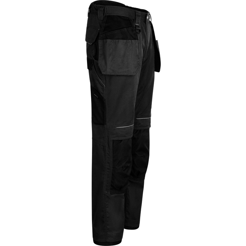 Portwest Urban werkbroek met holsterzakken en kniezakken + gratis kniestukken 48 zwart