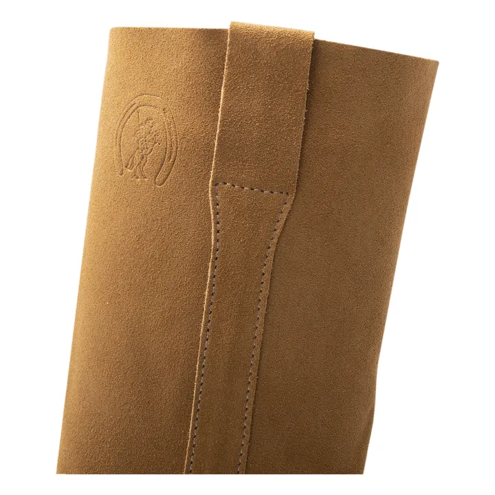 La Botte Gardiane Bottes Gardian Paris Cuir Velours | Taupe