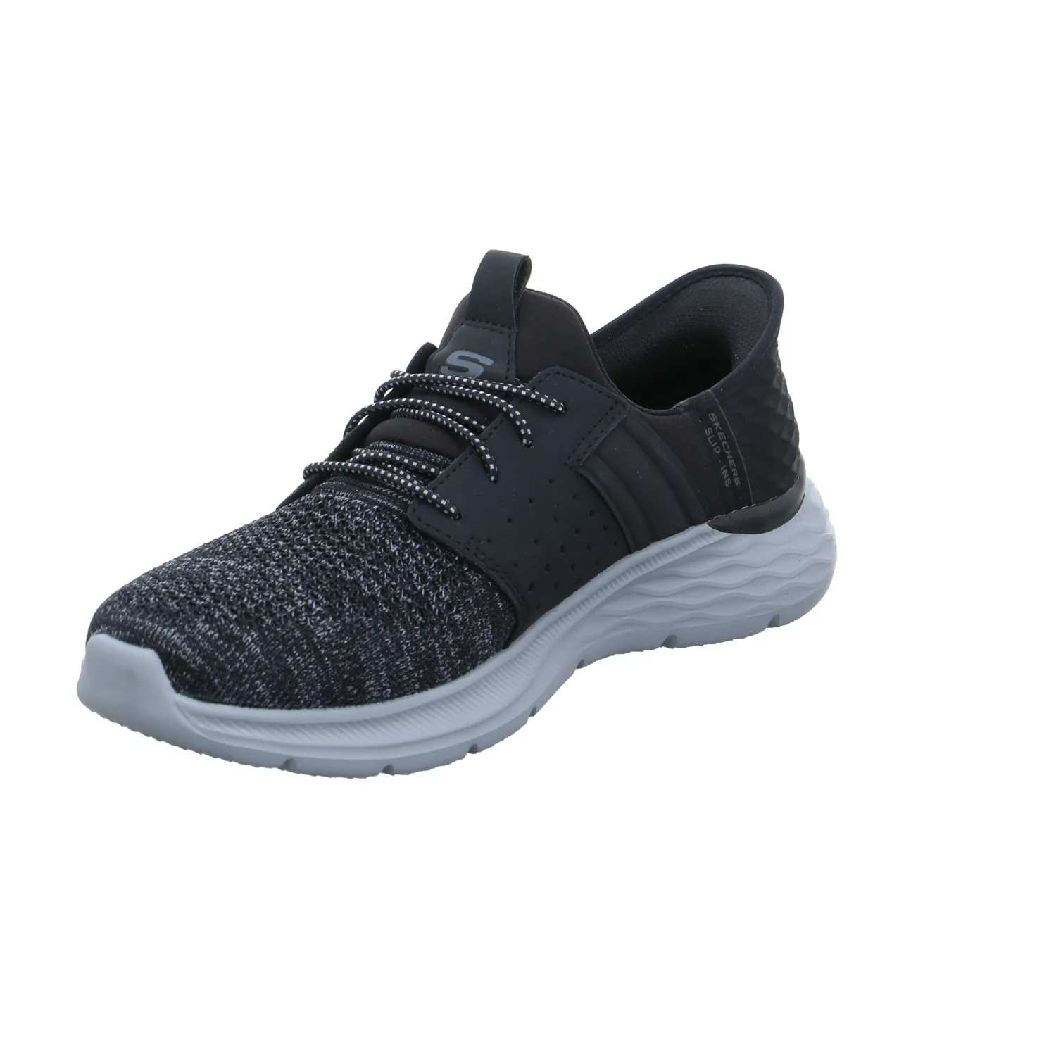 SKECHERS Halbschuhe Sneaker Stoff Schwarz Synthetik
