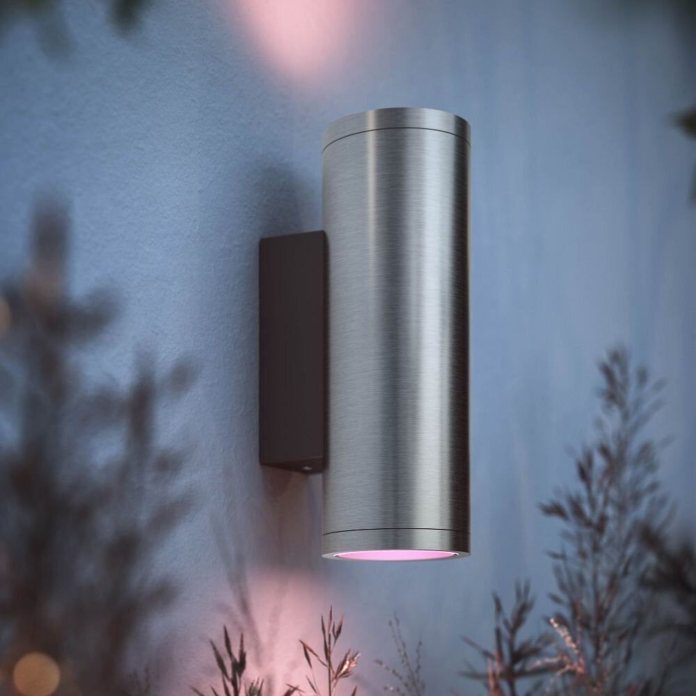Philips Hue White & Color Ambiance Appear wandlamp, rond, roestvrij staal, 1200lm