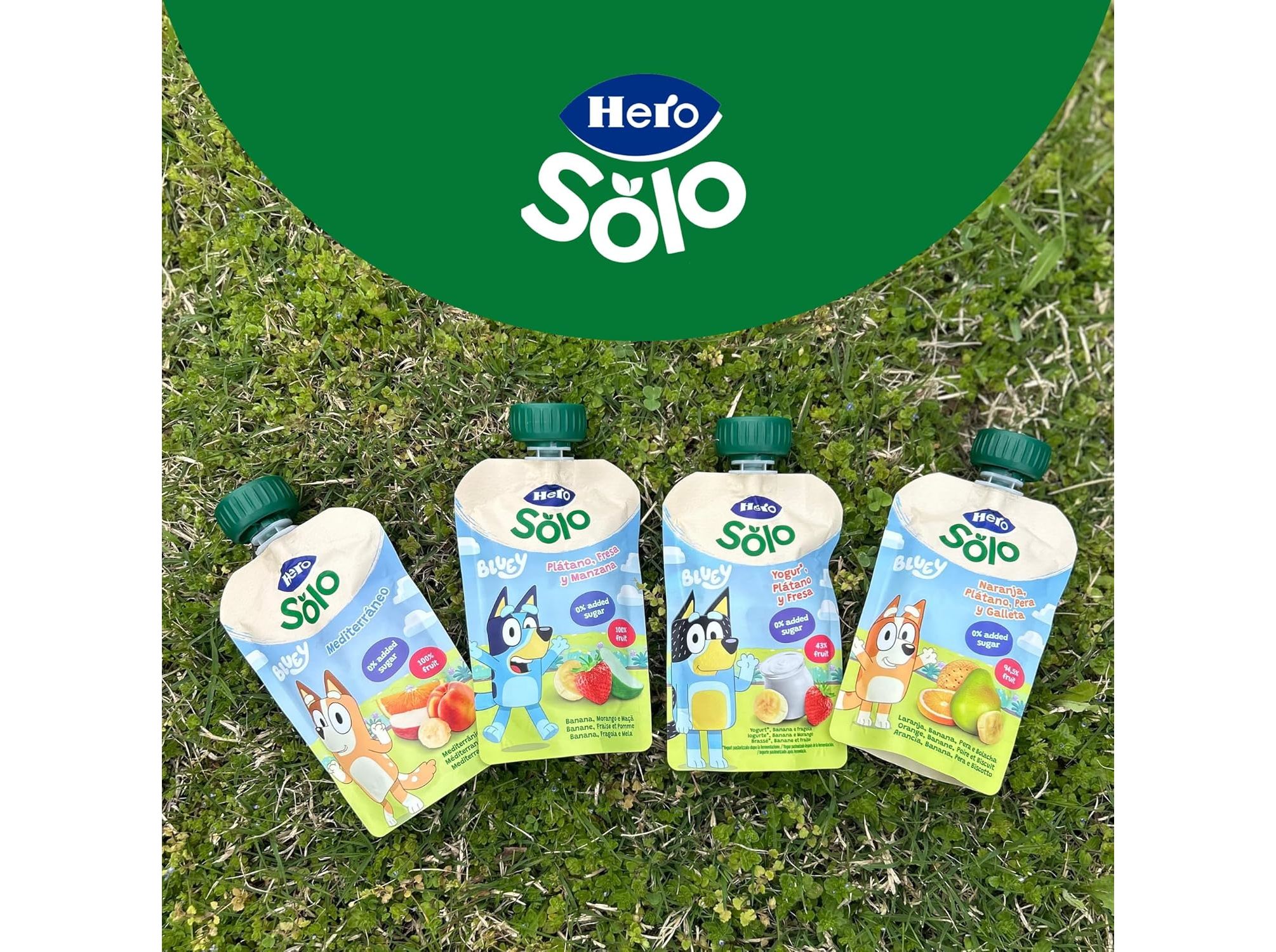 SAQUETA FRUTA HERO JURASSIC BANANAMORANGO E MAÃÃ 100G
