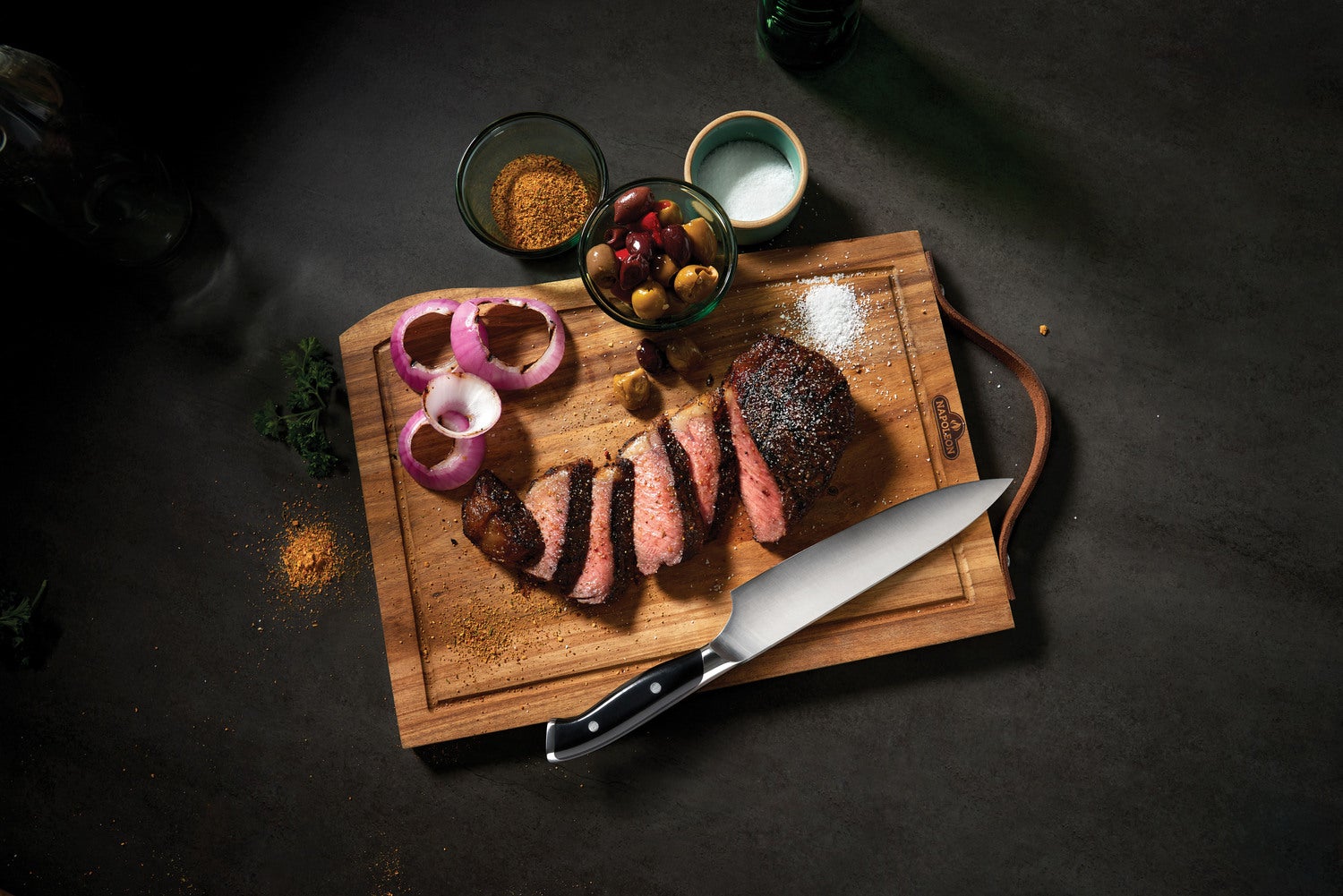 Napoleon president limited edition snijplank met chef mes